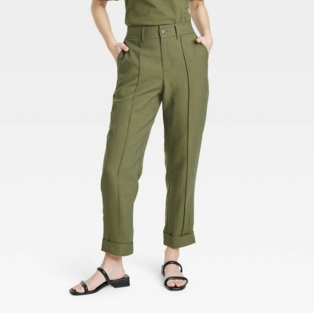 NEW A New Day Women's Slim High Rise Ankle Length 27.5 Green size 2 R